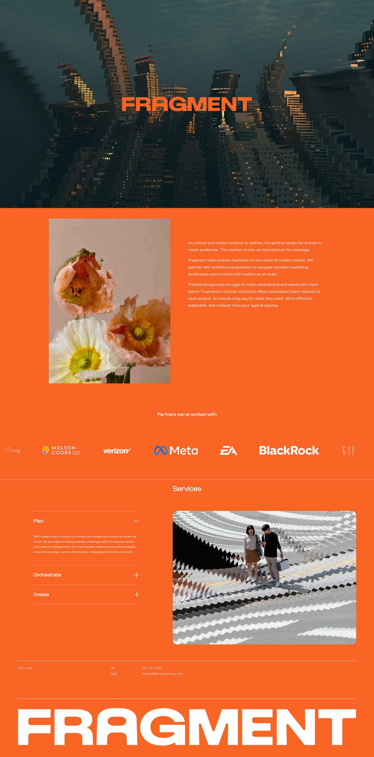 Fragment — full homepage